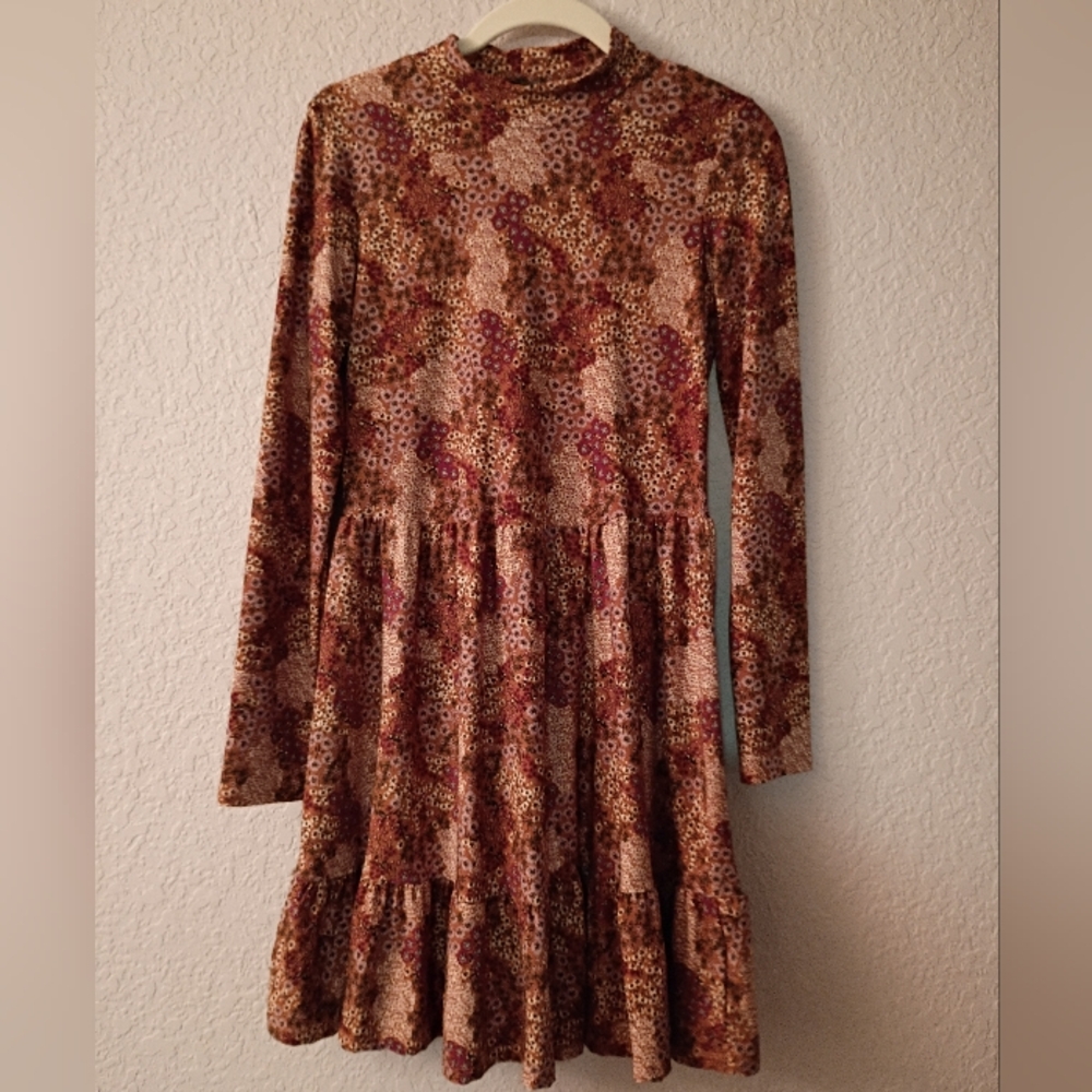 Lilly Rose Floral Long Sleeve Soft Dress